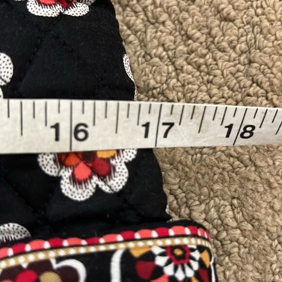 Vera Bradley Pirouette shoulder bag Black Floral in EUC - Picture 10 of 13